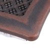 Kratka kominkowa wentylacyjna DECO 16x16cm z żaluzją miedziana patyna